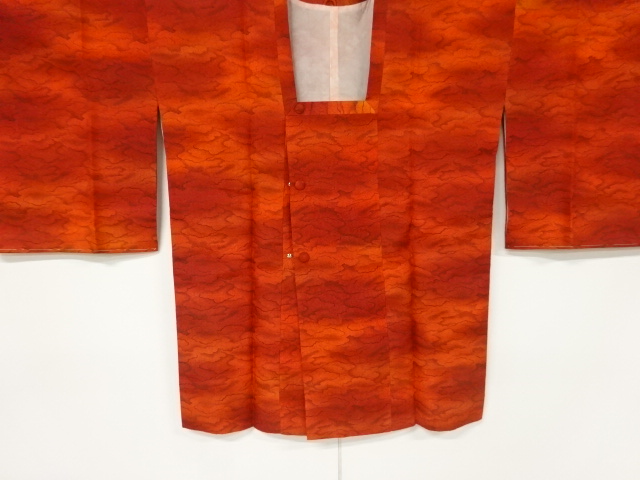 リサイクル　雲模様織出し道行コート